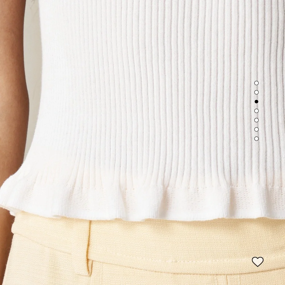 J. Crew Ruffle Trim Ribbed Tank *NWT* - Picture 2 of 7